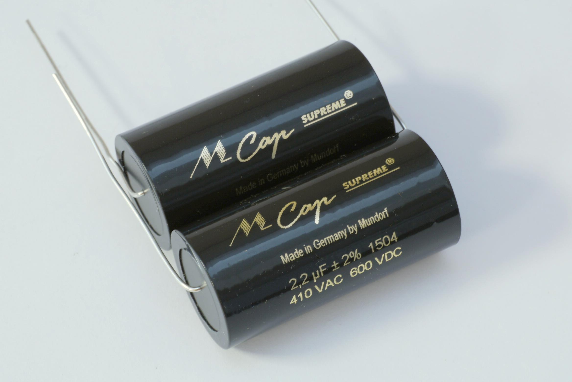 Filmcap 2,2uF/600V  25x52mm Mundorf MKP MCAP Supreme Alu