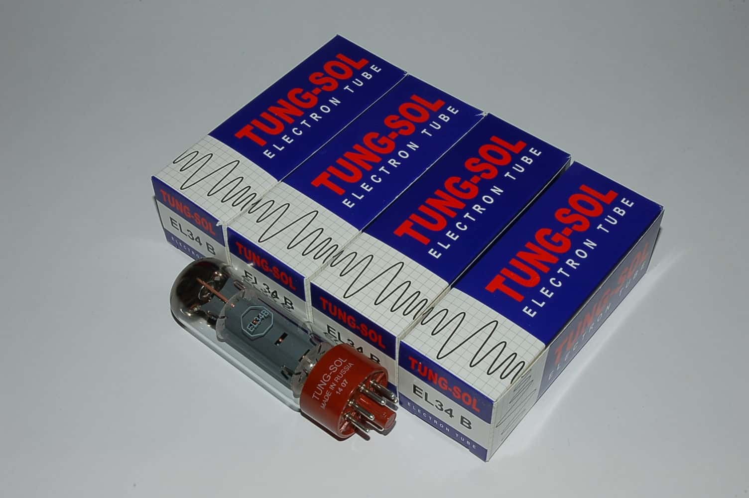 EL34B Tung-Sol Quartett Platinum matched tube Quad