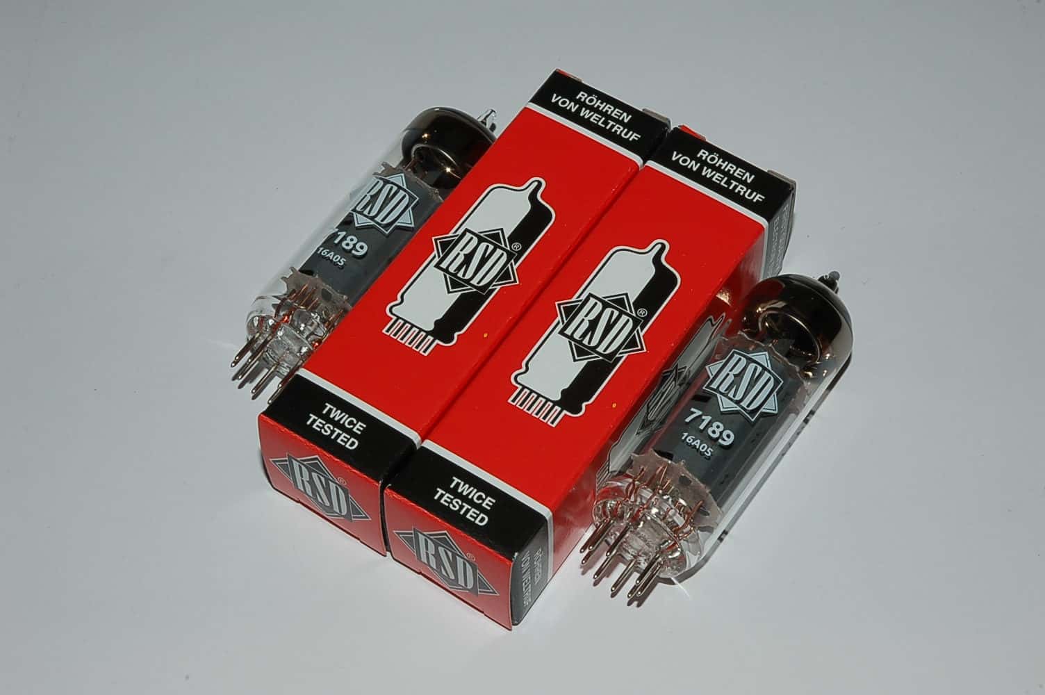 7189 Pair RSD Röhre - tubes Röhren BTB matched Paar