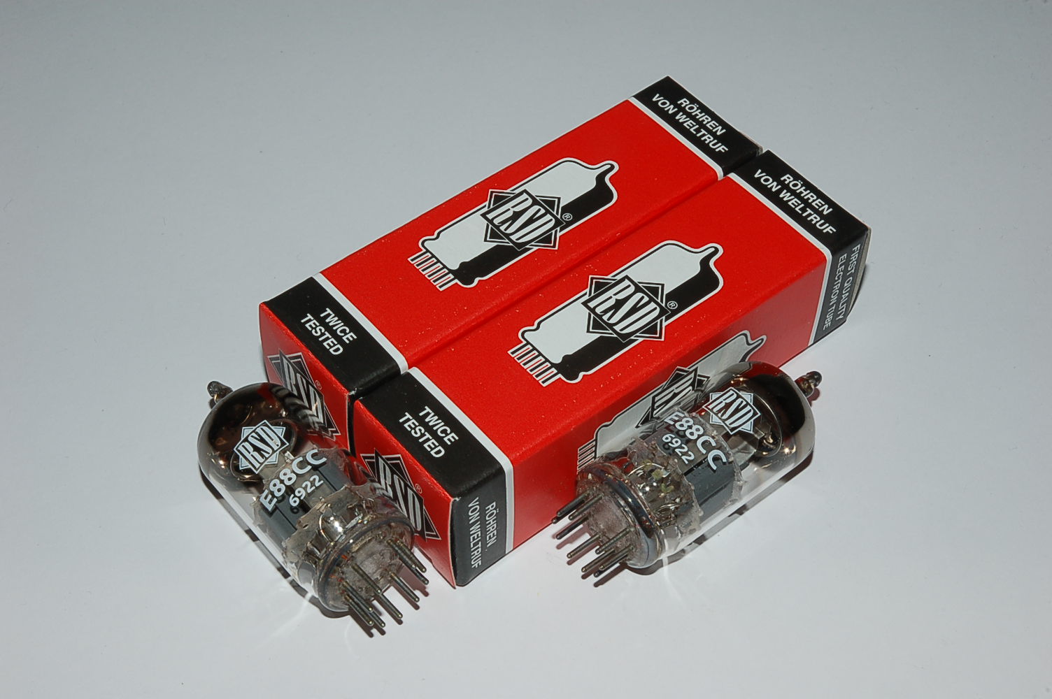 E88CC RSD (=6922) tube V1+low mic+lownoise Röhren Set