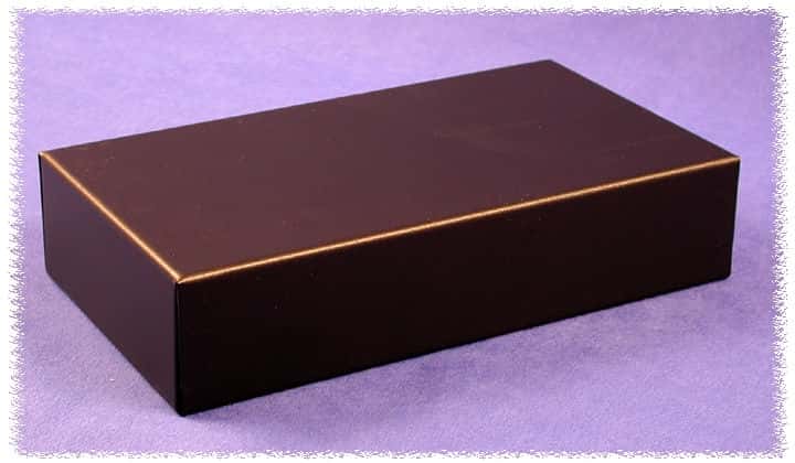 1441-34BK3 Hammond Gehäuse 432x305x51 schwarz Stahl 1,2mm