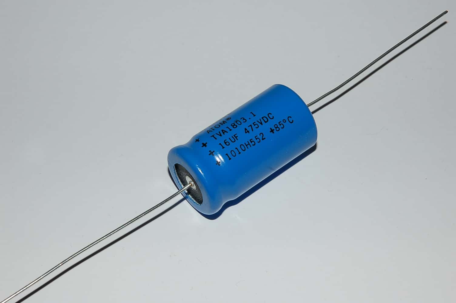 16uF Elko 475V axial Spreague ATOM für Fender Amps