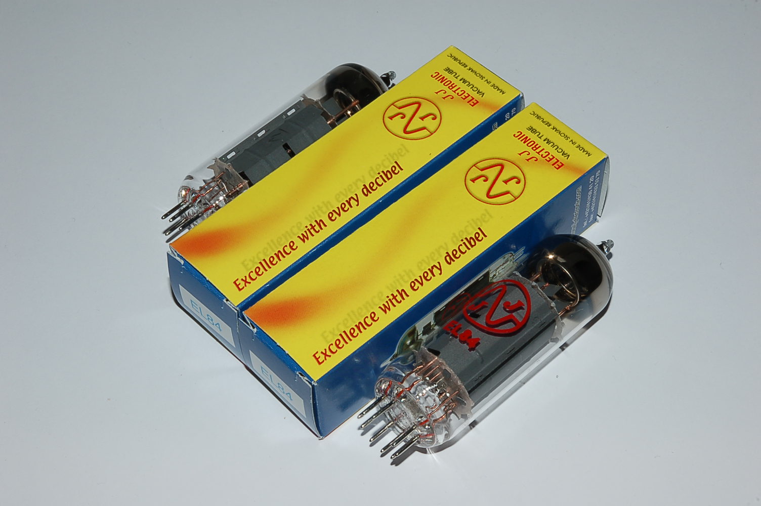 EL84JJ Quad = 6BQ5 Pentode Röhren BTB matched Quartett