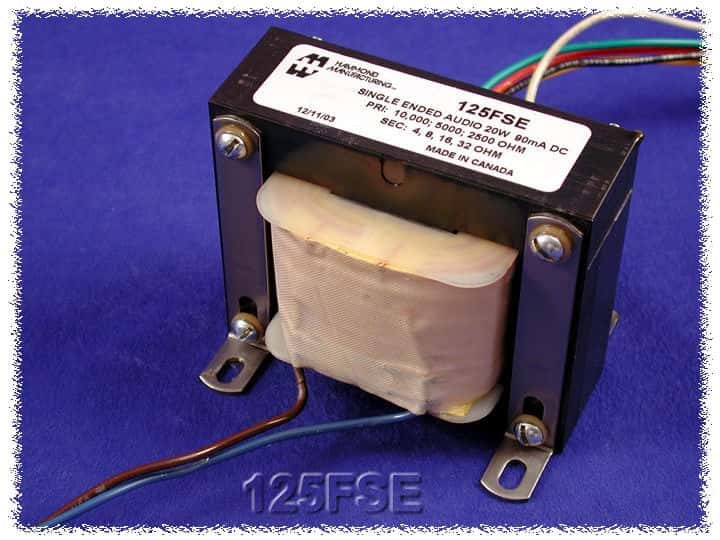 125FSE Hammond SE Übertrager Eintakt 2,5k/5k/10k 20W 90mA