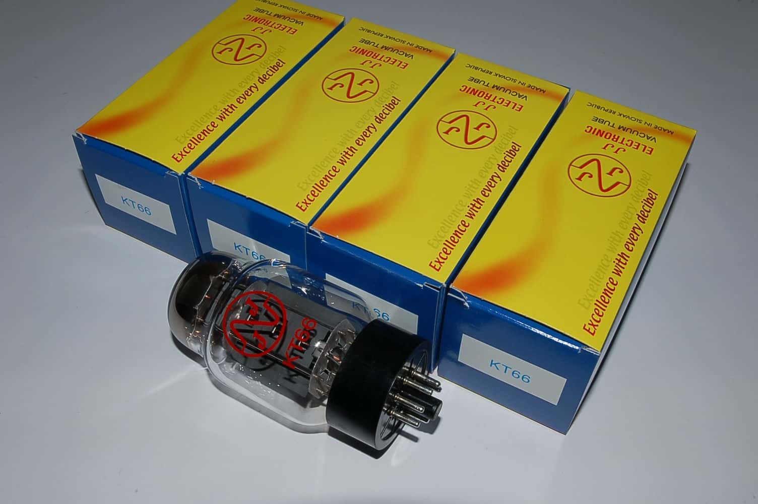 KT66JJ Quad Red Label tubes Röhren BTB matched Quartett