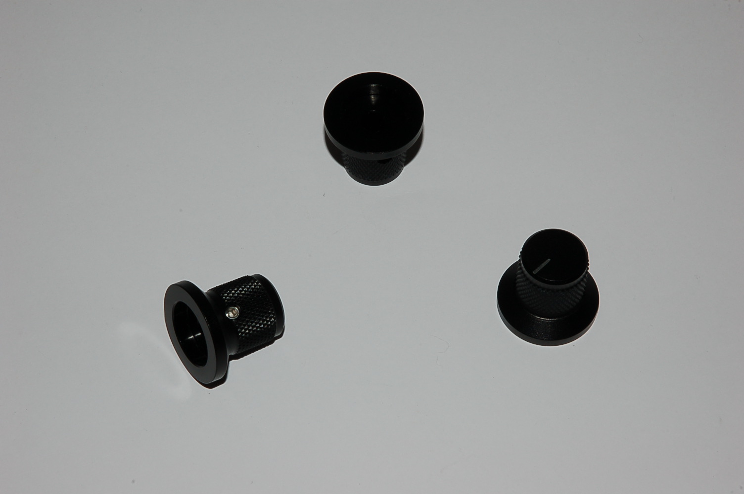 Knopf Type-A schwarz 25mm