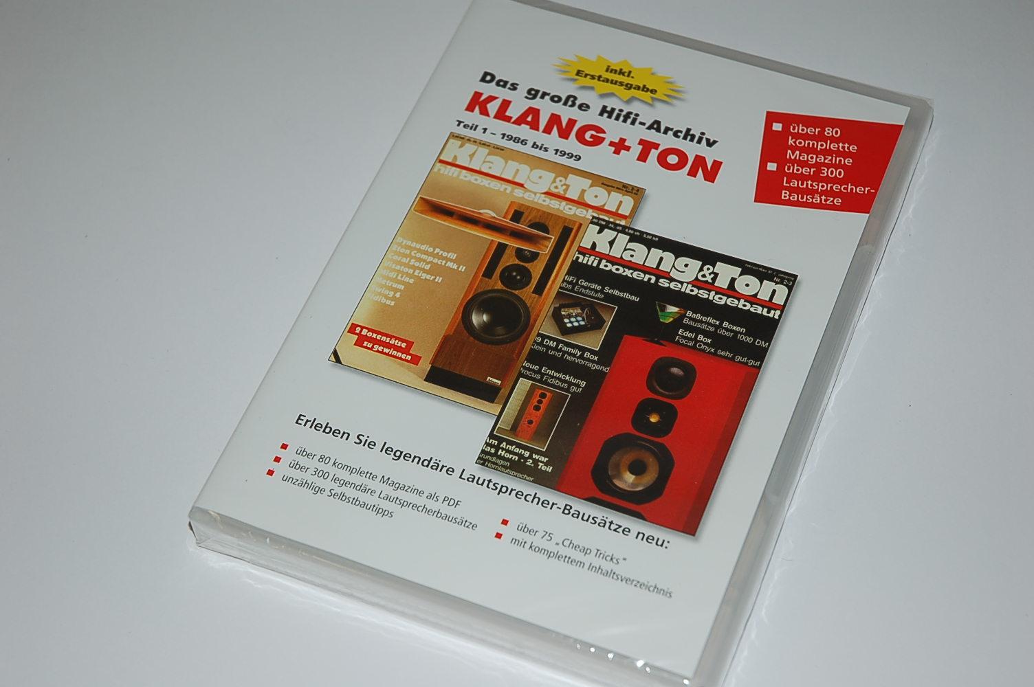 DVD Klang+Ton K+T Archiv 1 Hefte von 1986 bis 1999