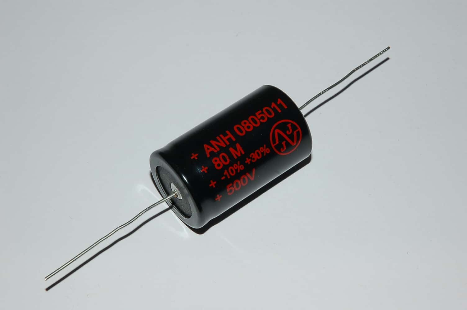 80uF JJ Electronic 500V ANH Netzteil Elko 25x42mm