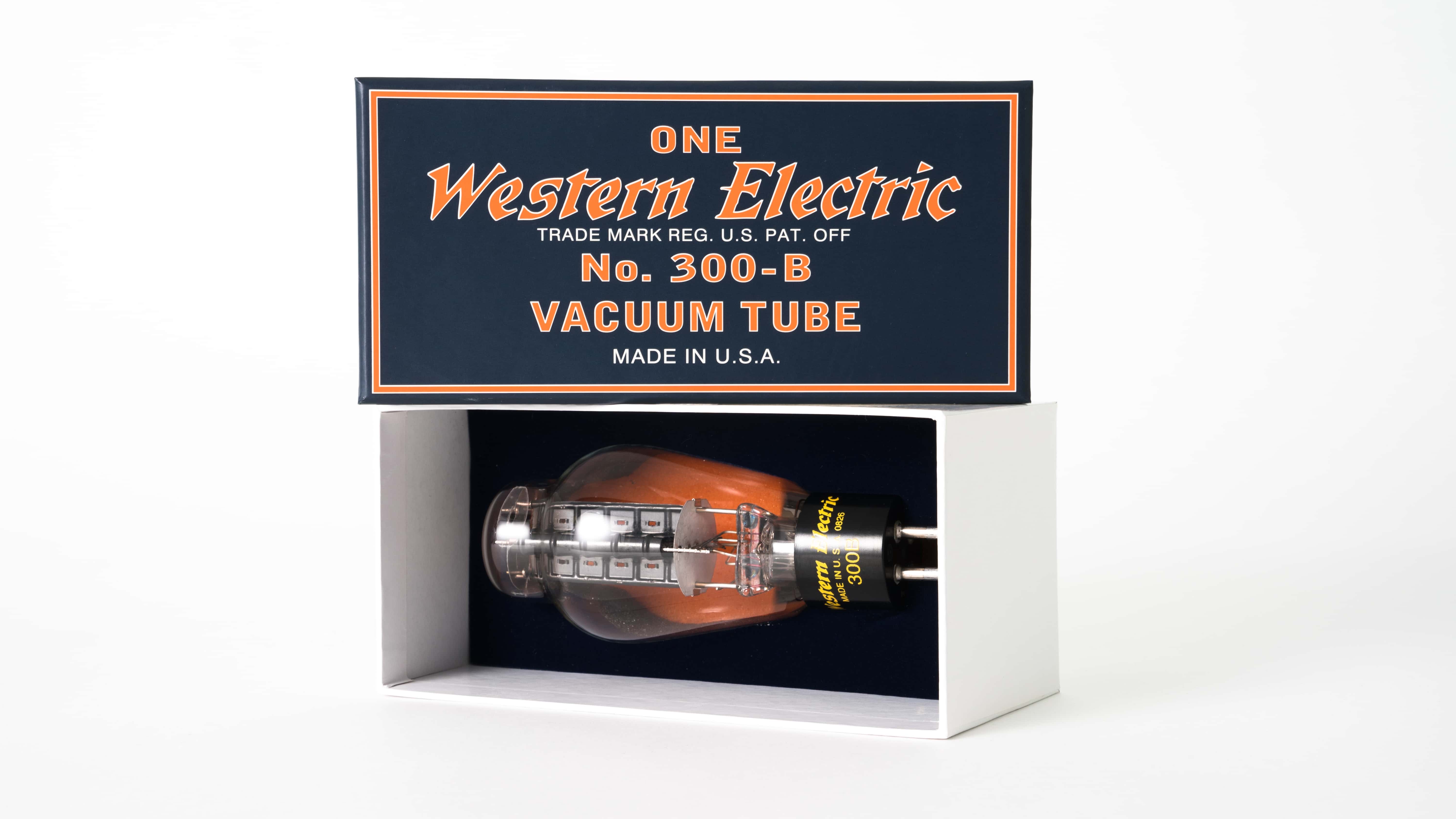 WE300B Western Electric Quad matched Quartett Holz Box