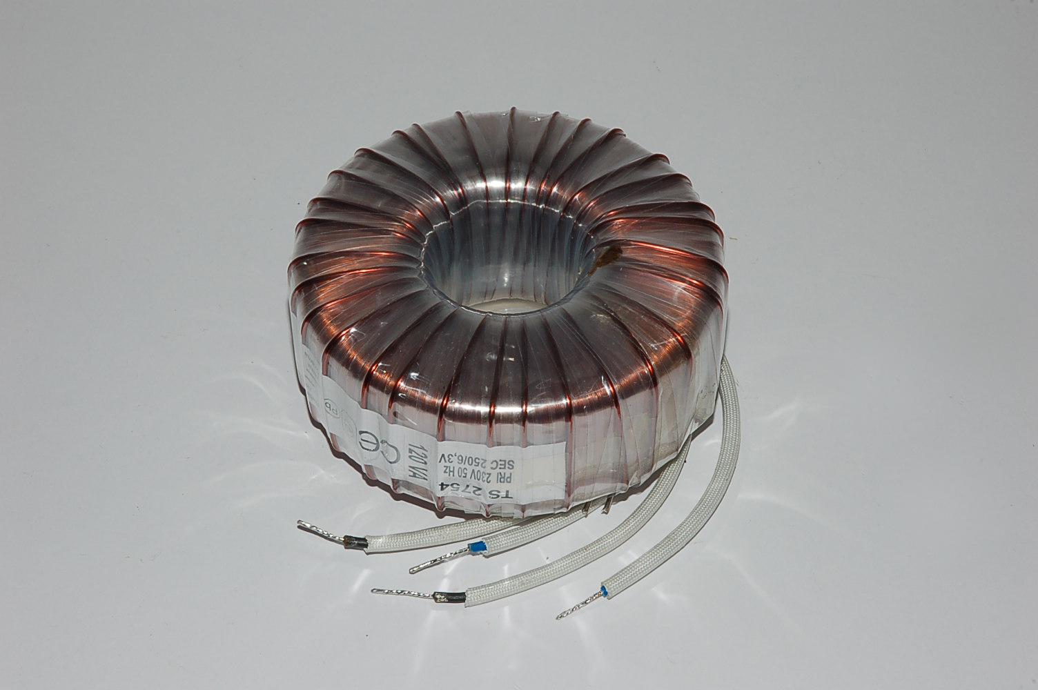 TS2772 Ringkerntrafo  40VA 230V/0,1A - 6,3V/2,5A