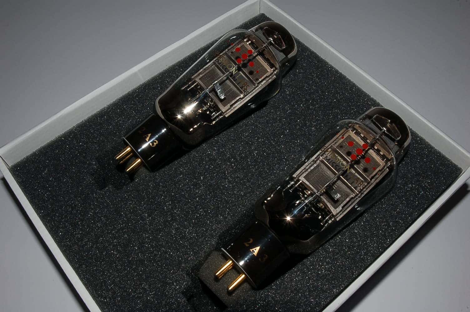 2A3 Mesh EML tube Emiss. Labs factory matched tube pair S/N: