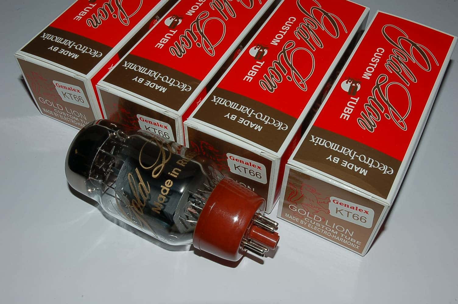 KT66 Quad Genalex Gold Lion Röhren BTB matched Quartett