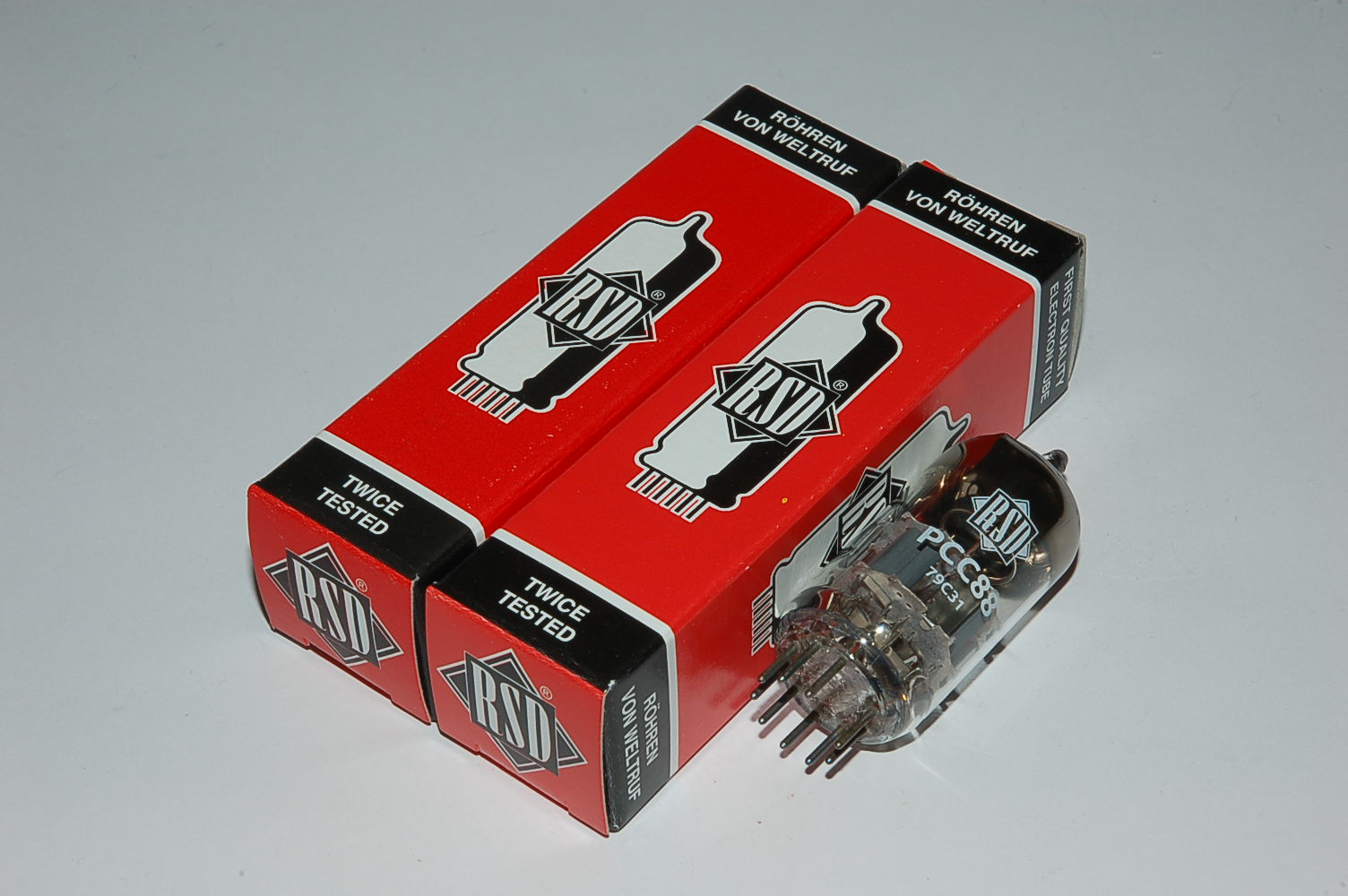 PCC88 RSD  =7DJ8  tube V1+low mic+lownoise Röhren Set