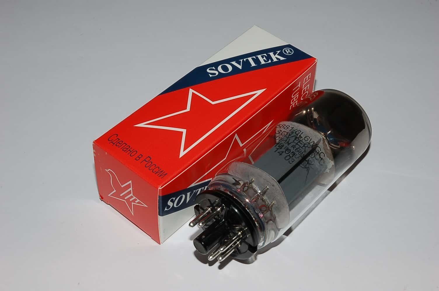 5881 Sovtek (=6L6WGC) tube short base tube kurzer Sockel