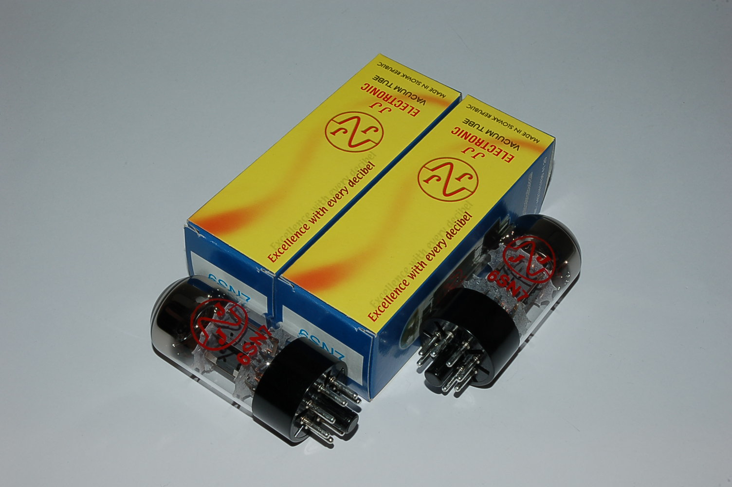 6SN7 JJ doubletriode V1+low mic+lownoise Röhren Set