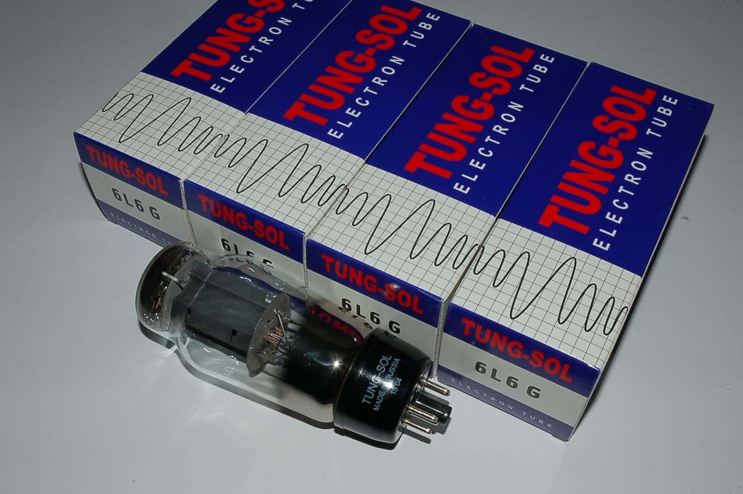 6L6G Tung-Sol = 5932 Big Bulb Röhren BTB matched Quartett