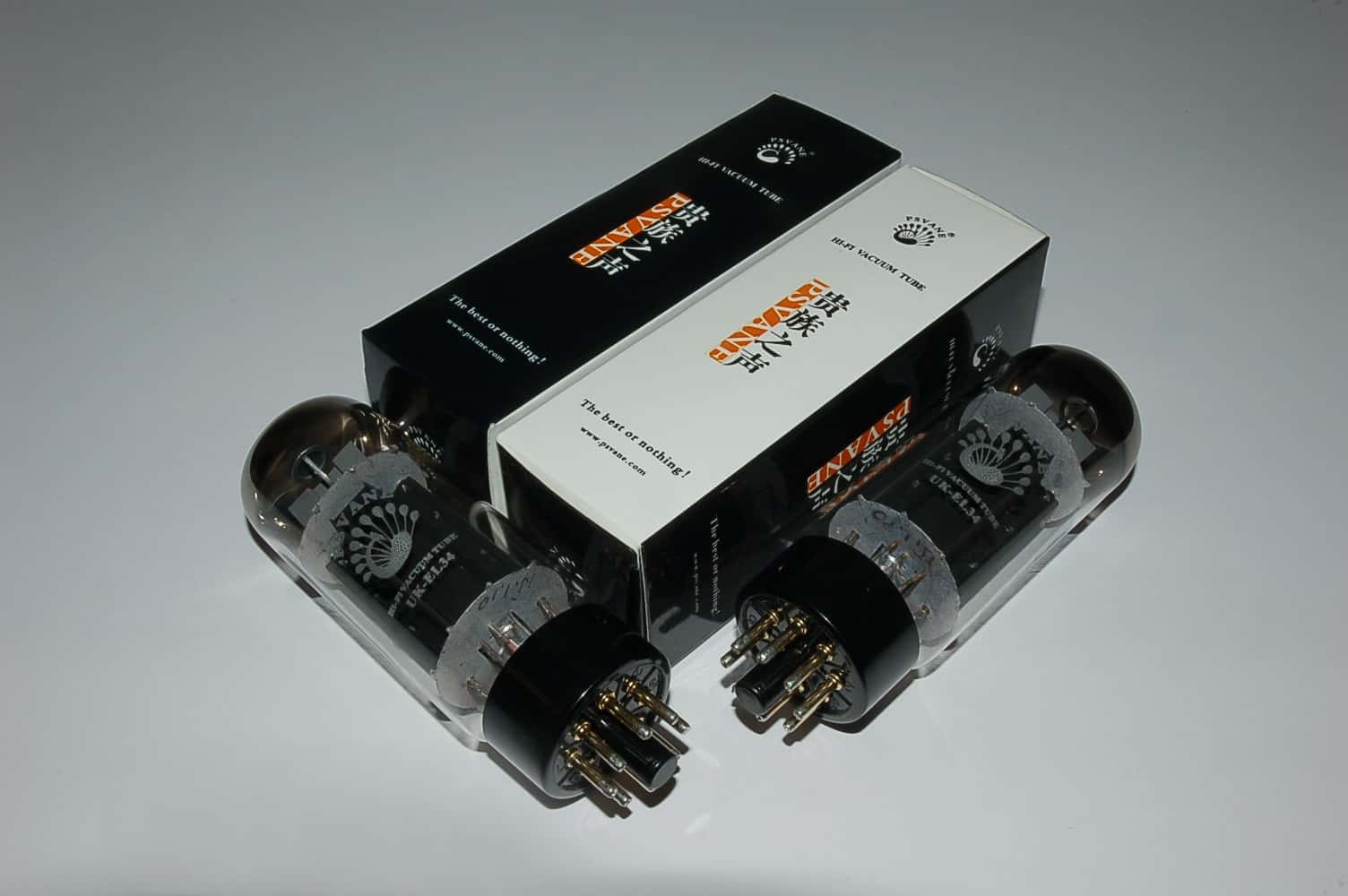 UK EL34 PSVANE Quad blackplate factory matched Quartett