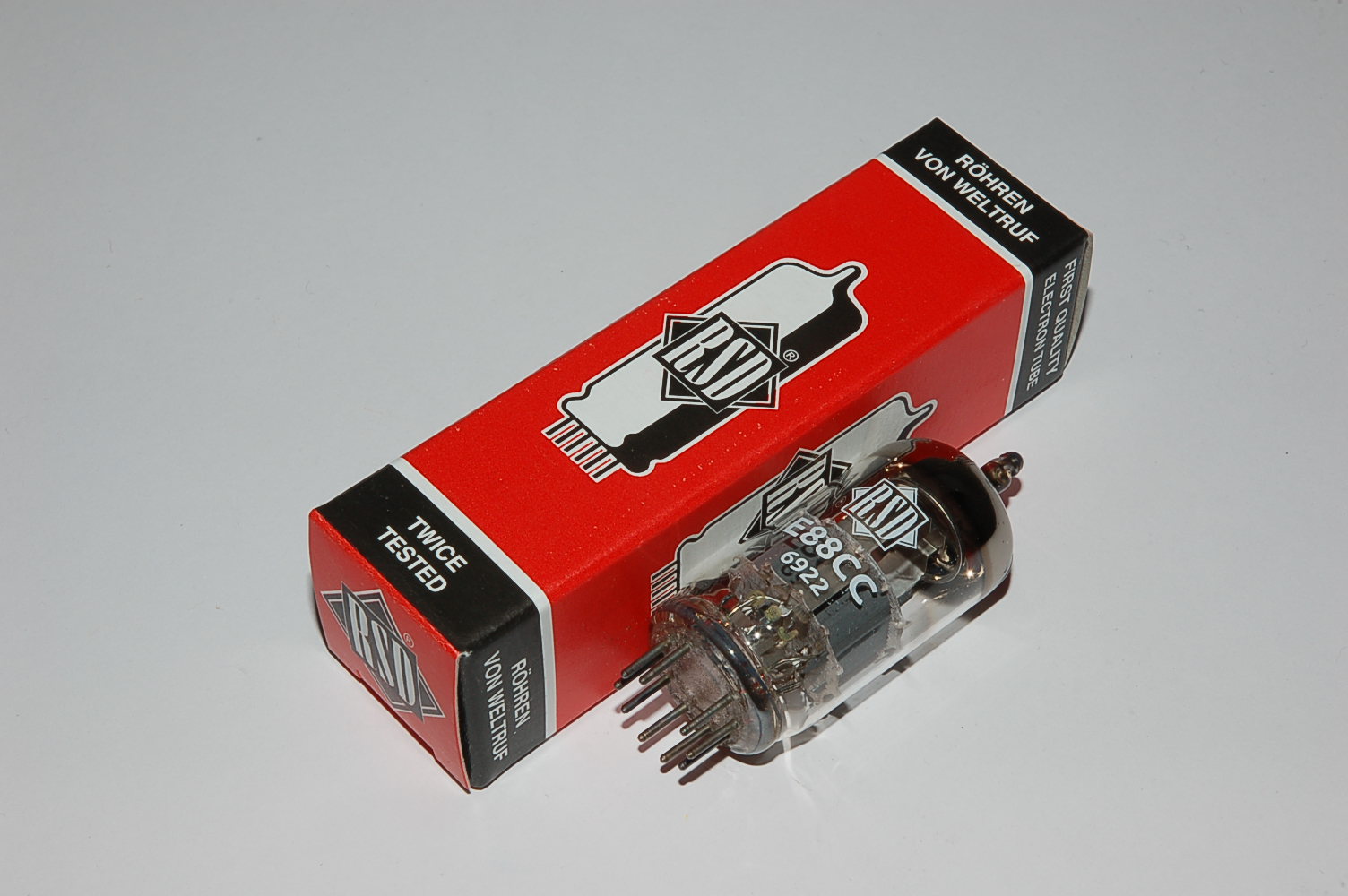 E88CC RSD  =6922 double Triode NOS, made in Europe