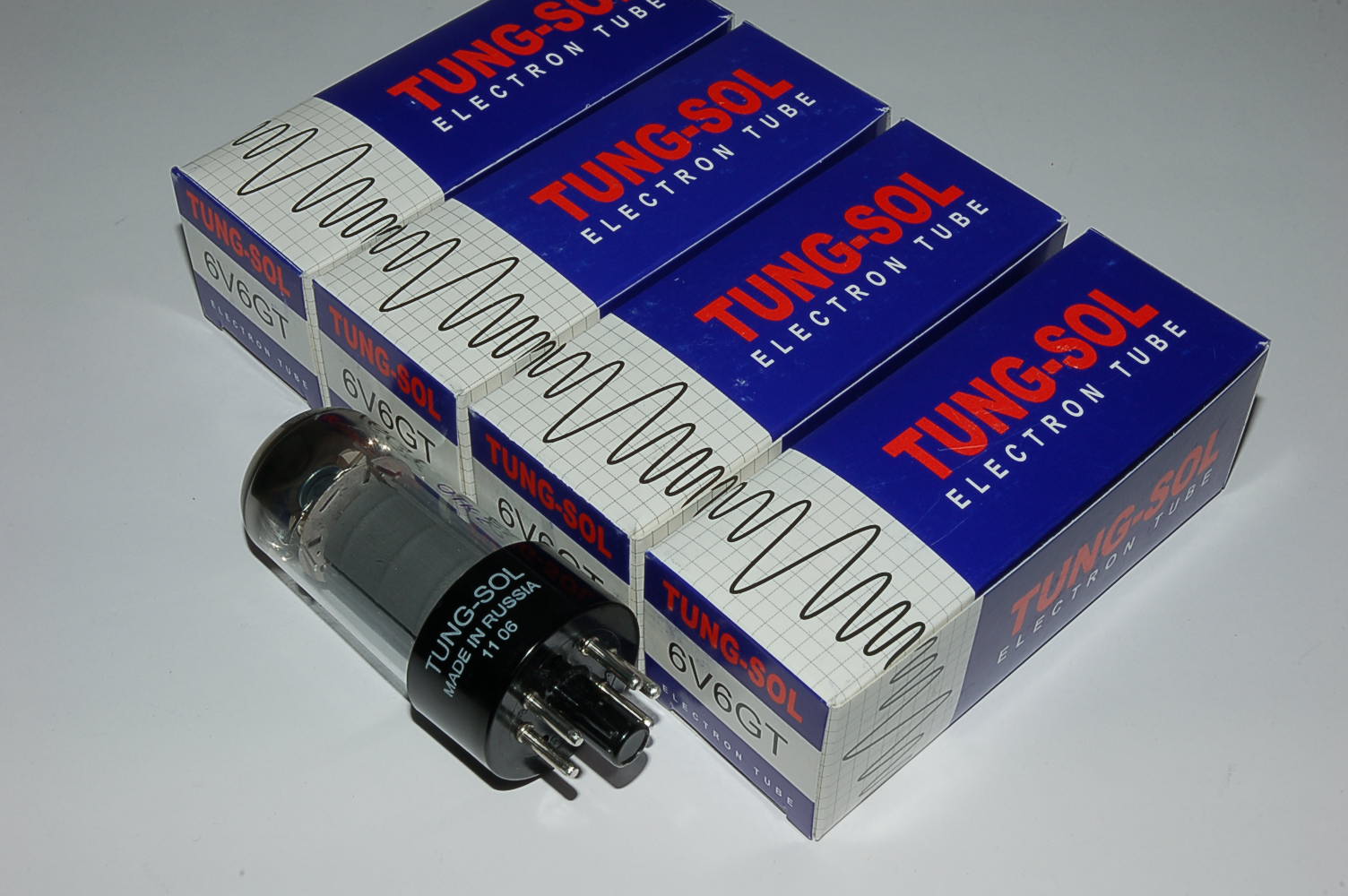 6V6GT Tung-Sol Quad 5992 tubes Röhren BTB matched Quartett