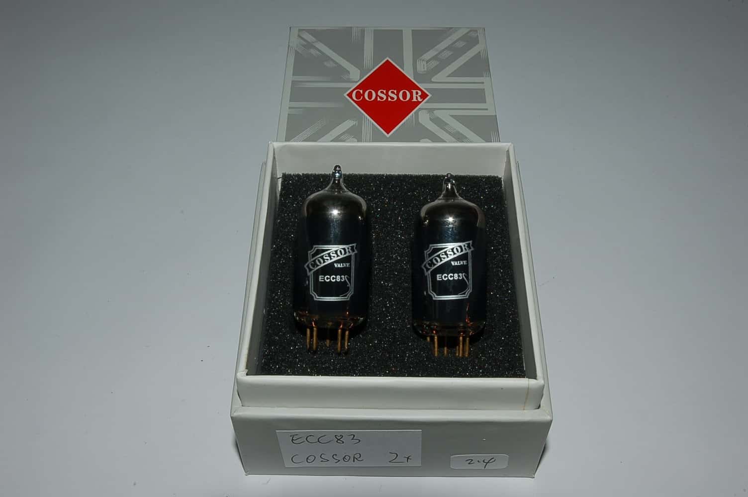 ECC83 Cossor black Edition factory matched Pair tubes