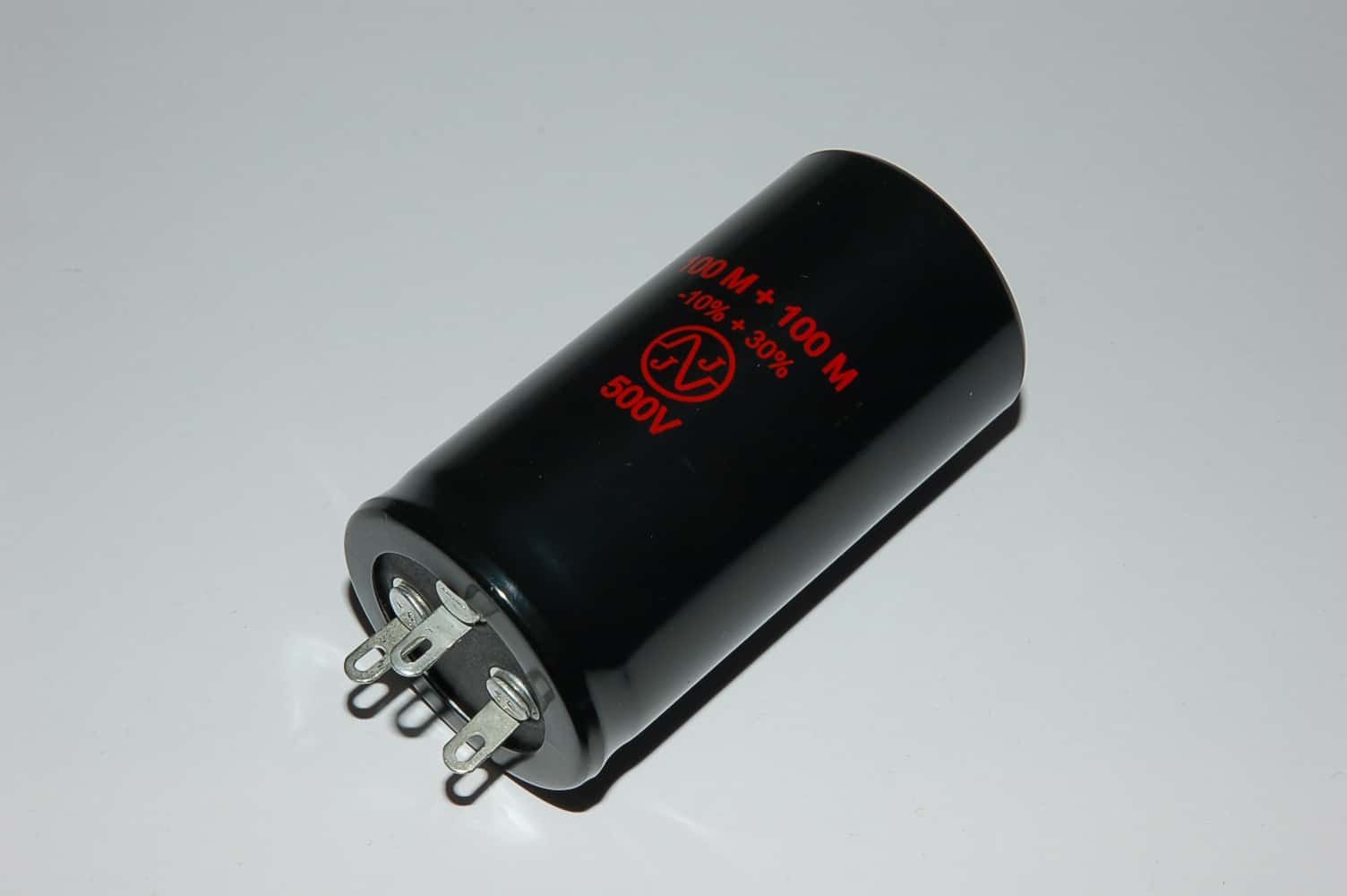 100+100uF JJ Electronic 500V Doppelelko TC529 35x69mm