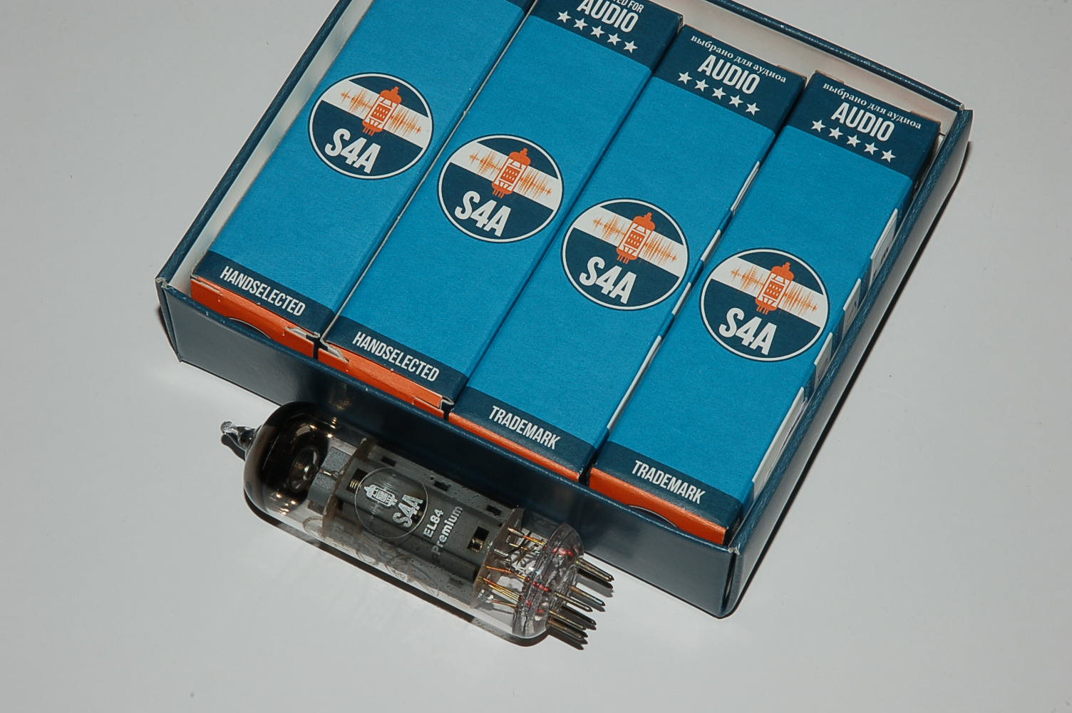 EL84 Premium Quad S4A tubes Röhren BTB matched Quartett