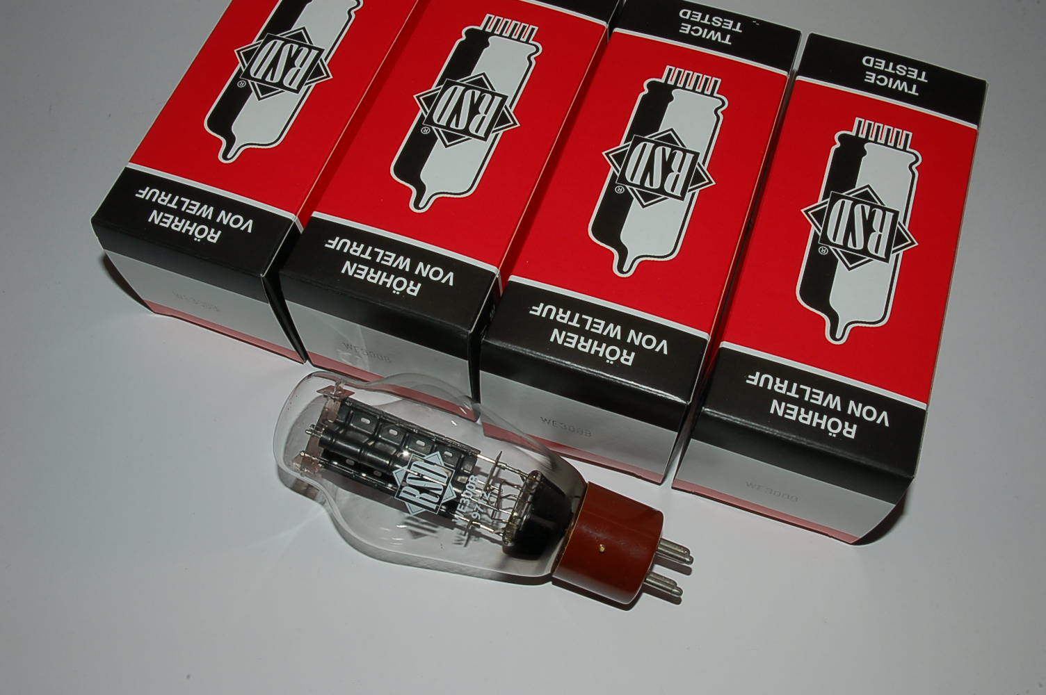WE300B RSD tubes matched Quad BTB handselected Quartett