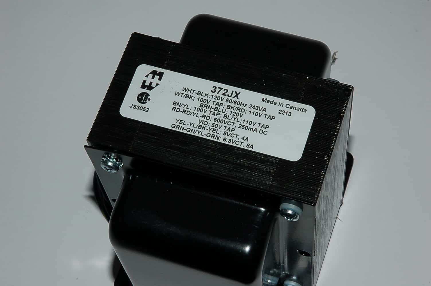 372JX Hammond Netztrafo 243VA 300-0-300V/0,29A 5V/4A 6,3V/8A