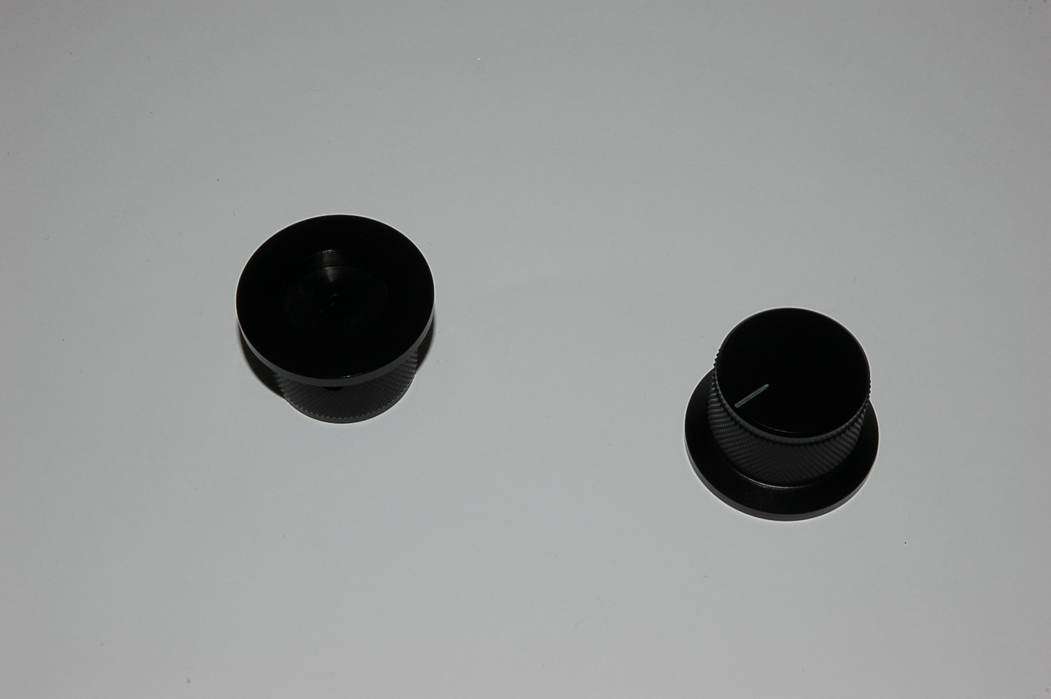 Knopf Type-A schwarz 38mm