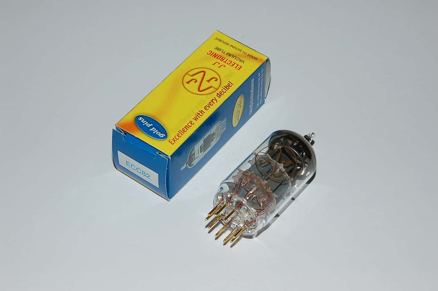 ECC82JJ GoldPin 12AU7JJ tubes V1+low mic+lownoise Röhren Set