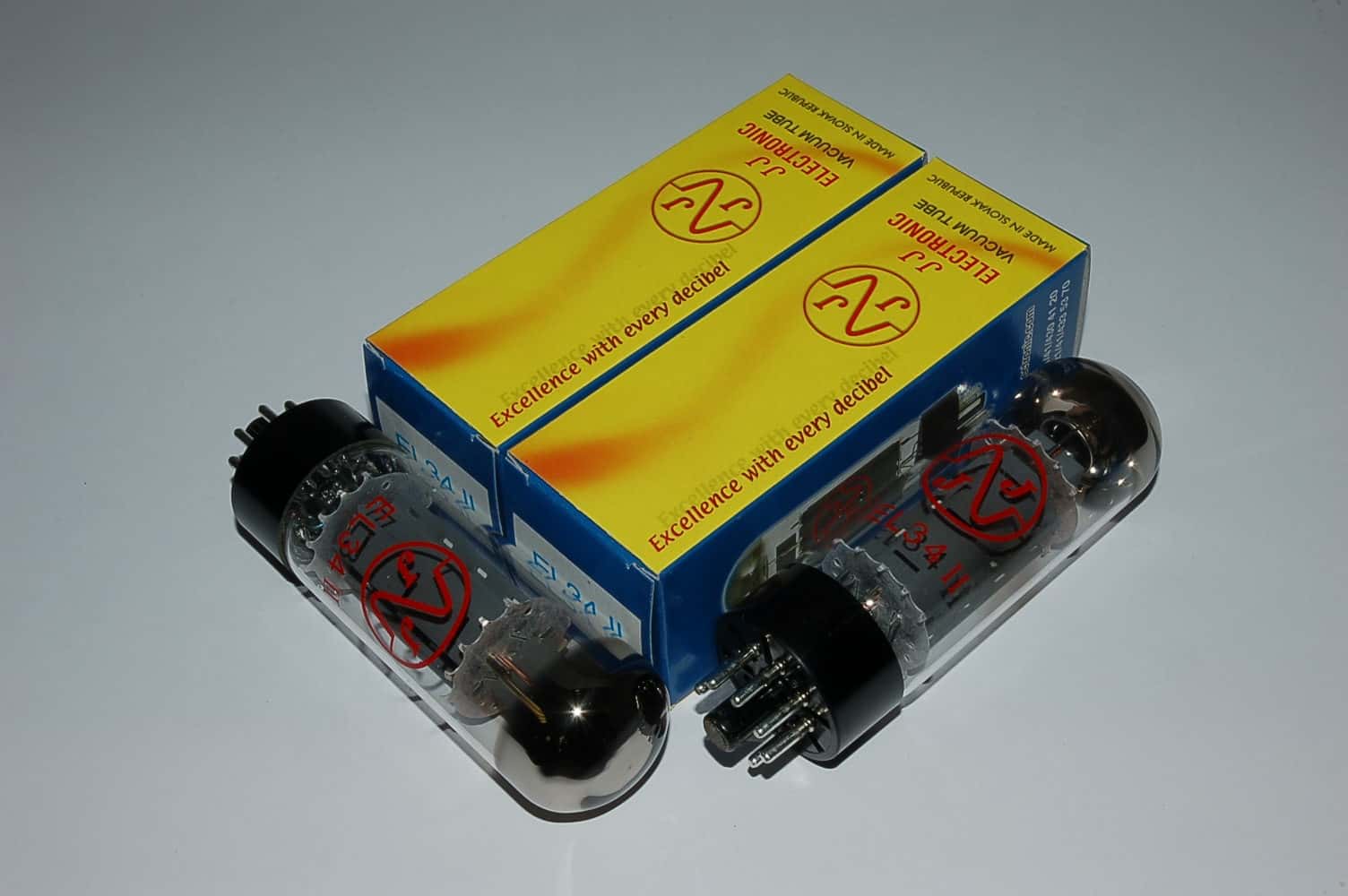 EL34-II JJ Quad Red Label tube = EL34II Prem matched Quartett