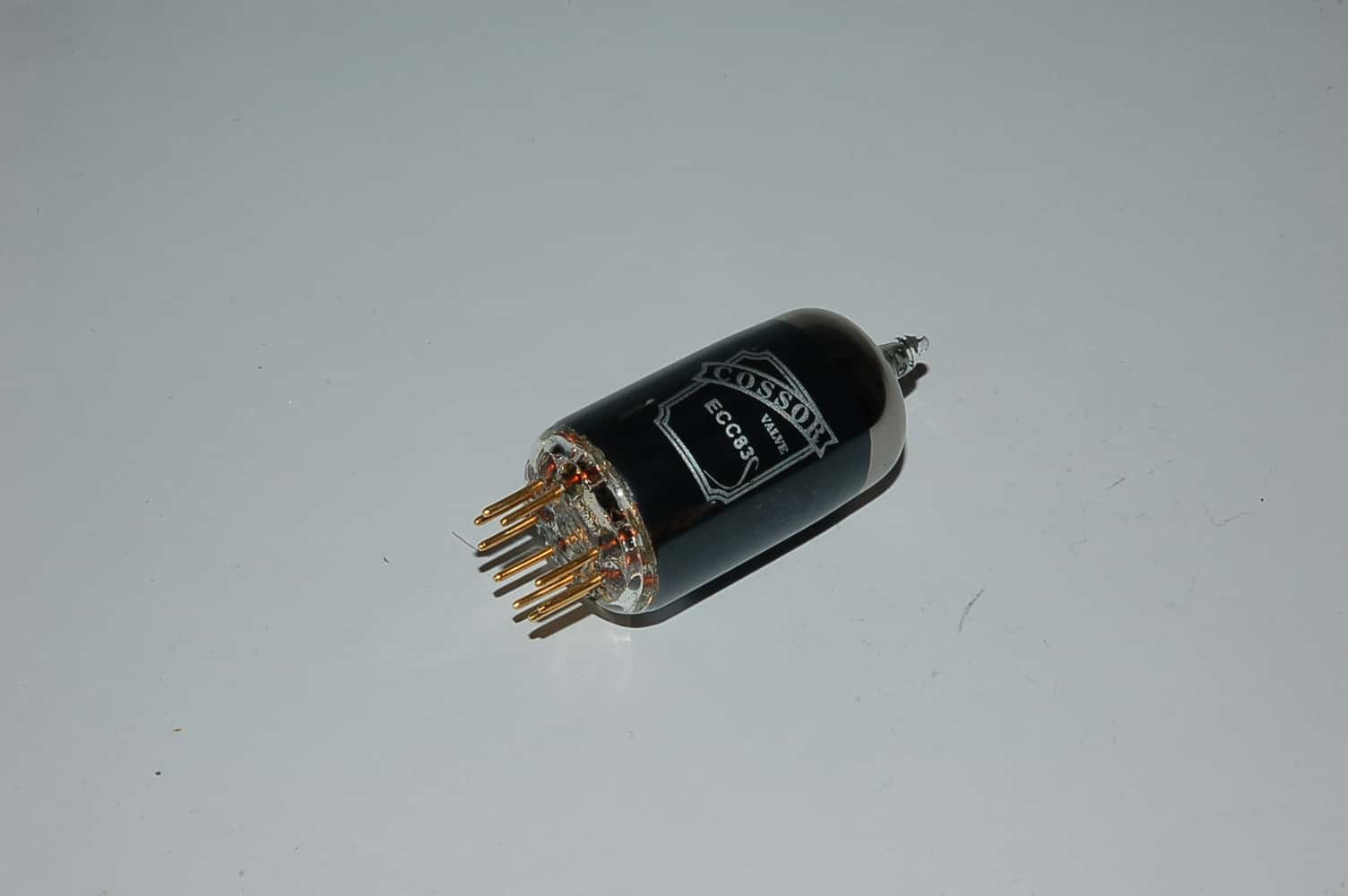 ECC83 Cossor Valve 12AX7 tube black glass, goldpin