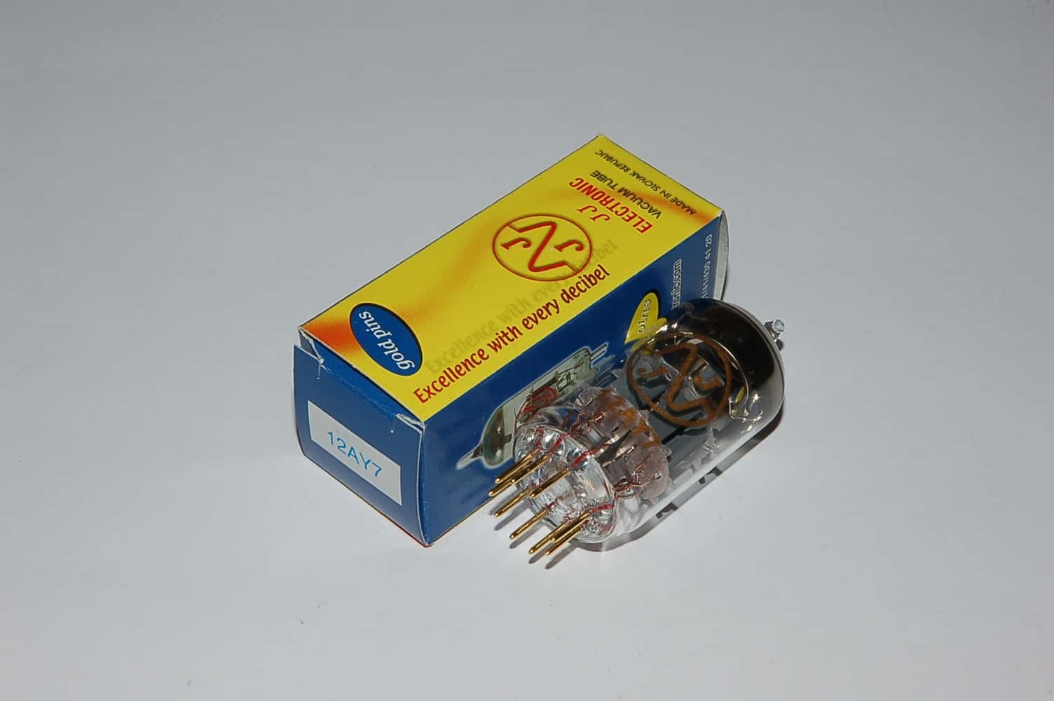 12AY7JJ 6072JJ Goldpin tube Röhre mit guten Kontakteigens.