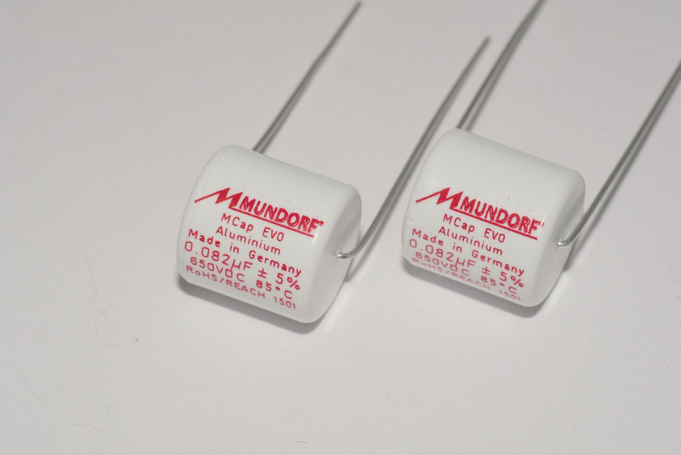 Filmcap 0,082uF/650V 12x12mm 82nF Mundorf MCAP EVO AL