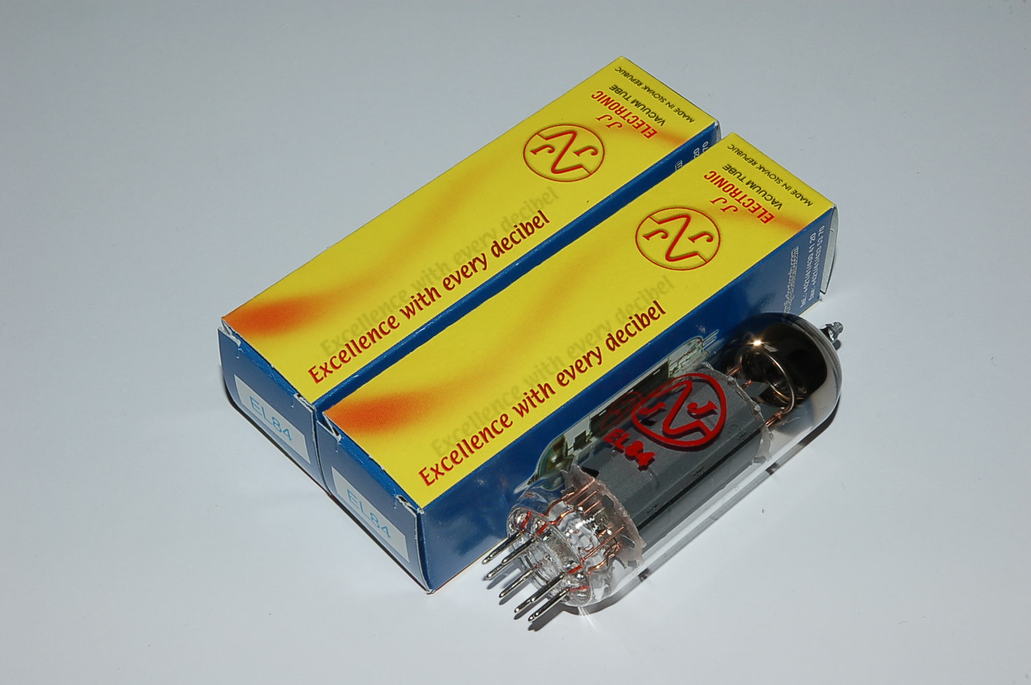 EL84JJ Pair Red Label tubes Röhren BTB matched Paar