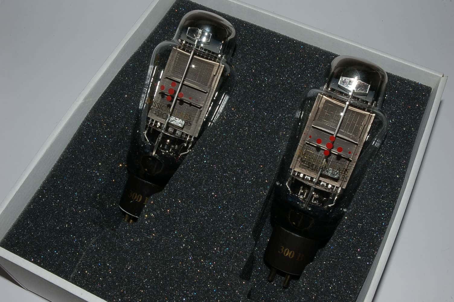 300B XML EML MESH Plate tubes factory matched pair S/N: