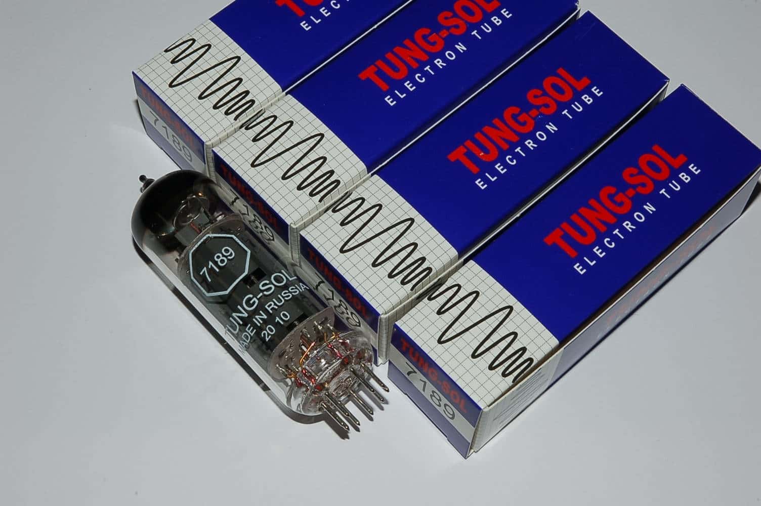 7189 Tung-Sol Quad tubes Röhren BTB matched Quartett