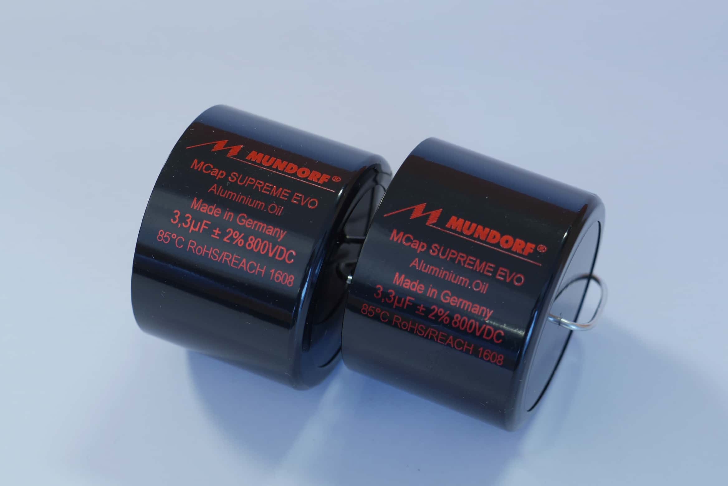 3,3uF Mundorf MCAP 800V 2% Supreme EVO ALU Öl Cap 46x33mm