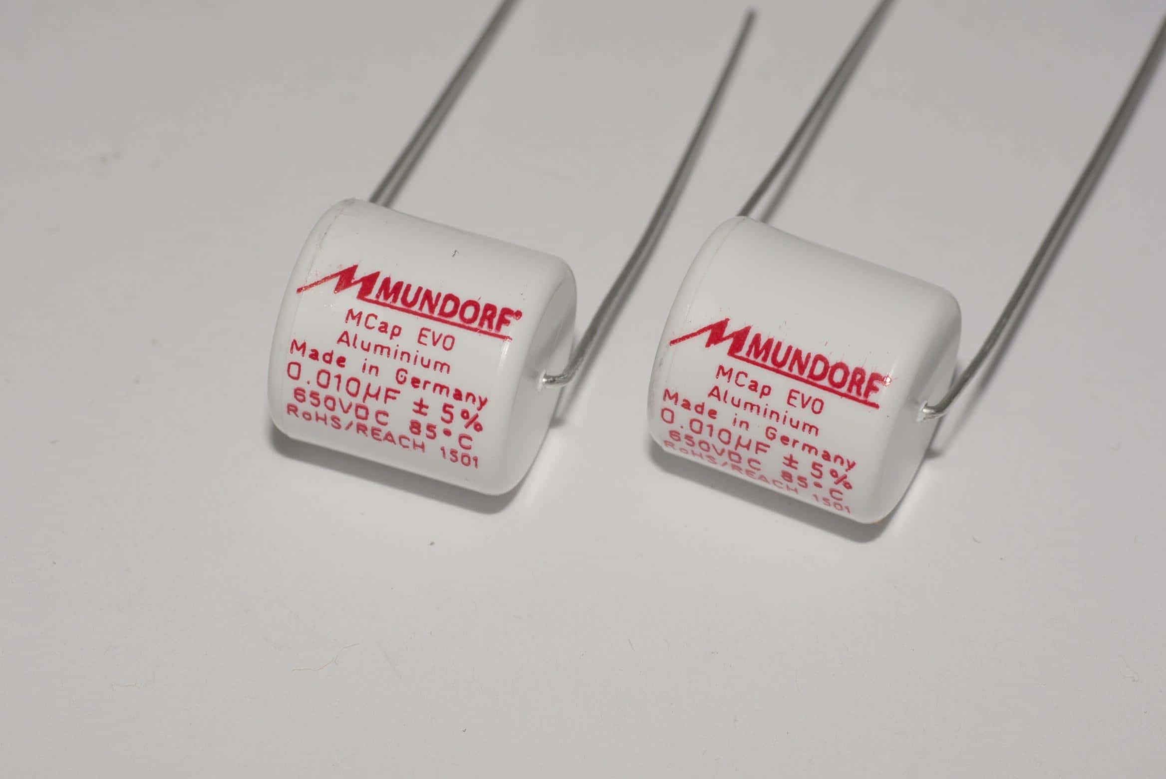 0,01uF Mundorf MCAP 650V 5% EVO Alu Kondensator 12x12mm
