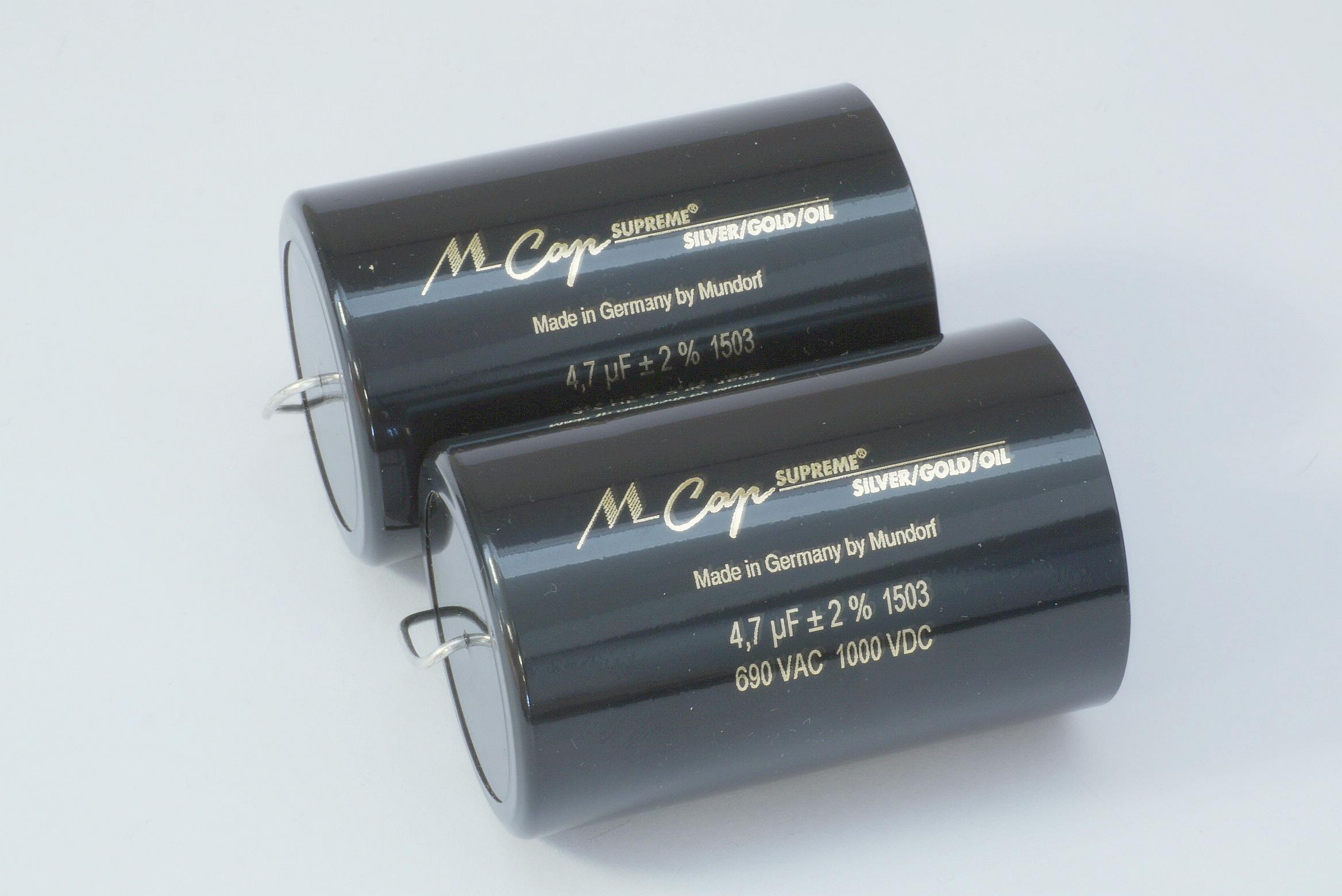 Filmcap 4,7uF/1000V  46x71mm Mundorf Supreme Silv.-GOLD-Oil