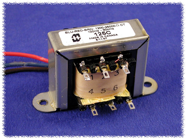 Hammond 125C PP-AÜ transformer Gegentakt 2,5k-12,50k, 8W