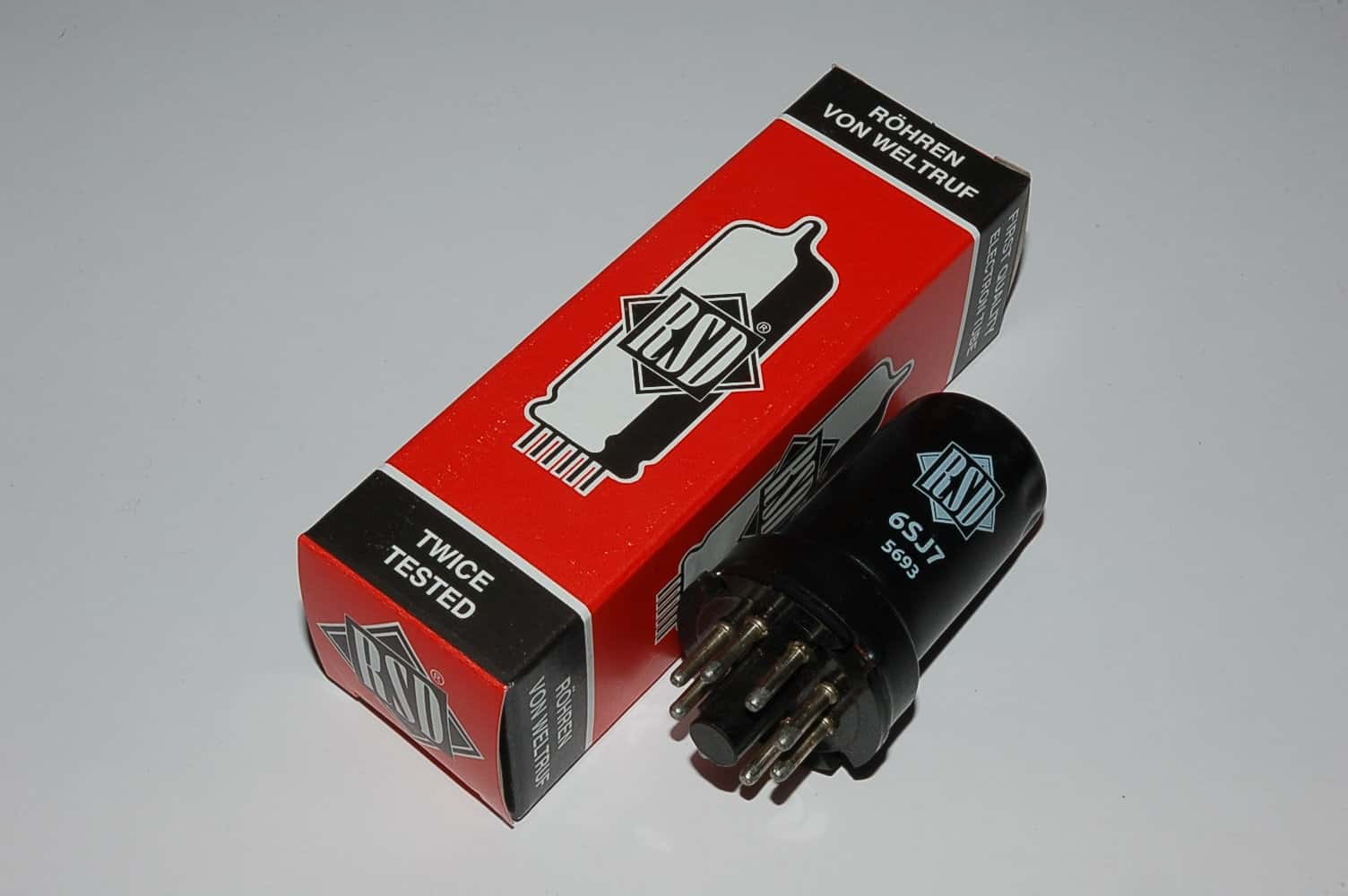 6SJ7 =6J8, 5693 steeltube Stahlröhre für Audio geeignet
