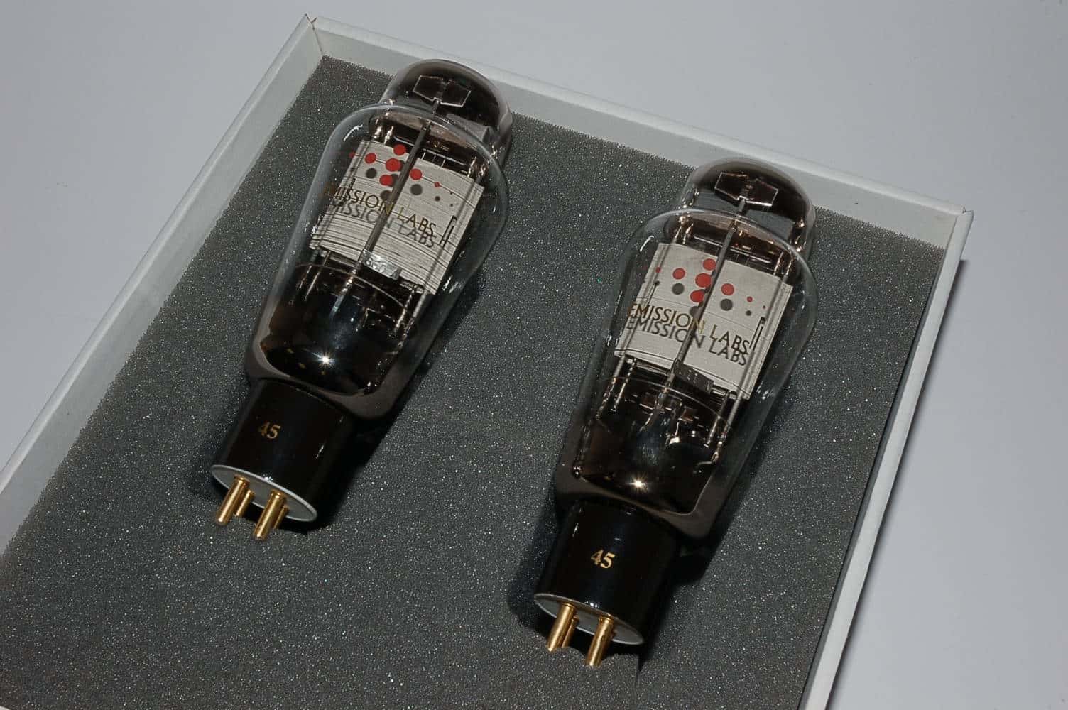 45 EML Emission Labs Triode matched pair S/N: