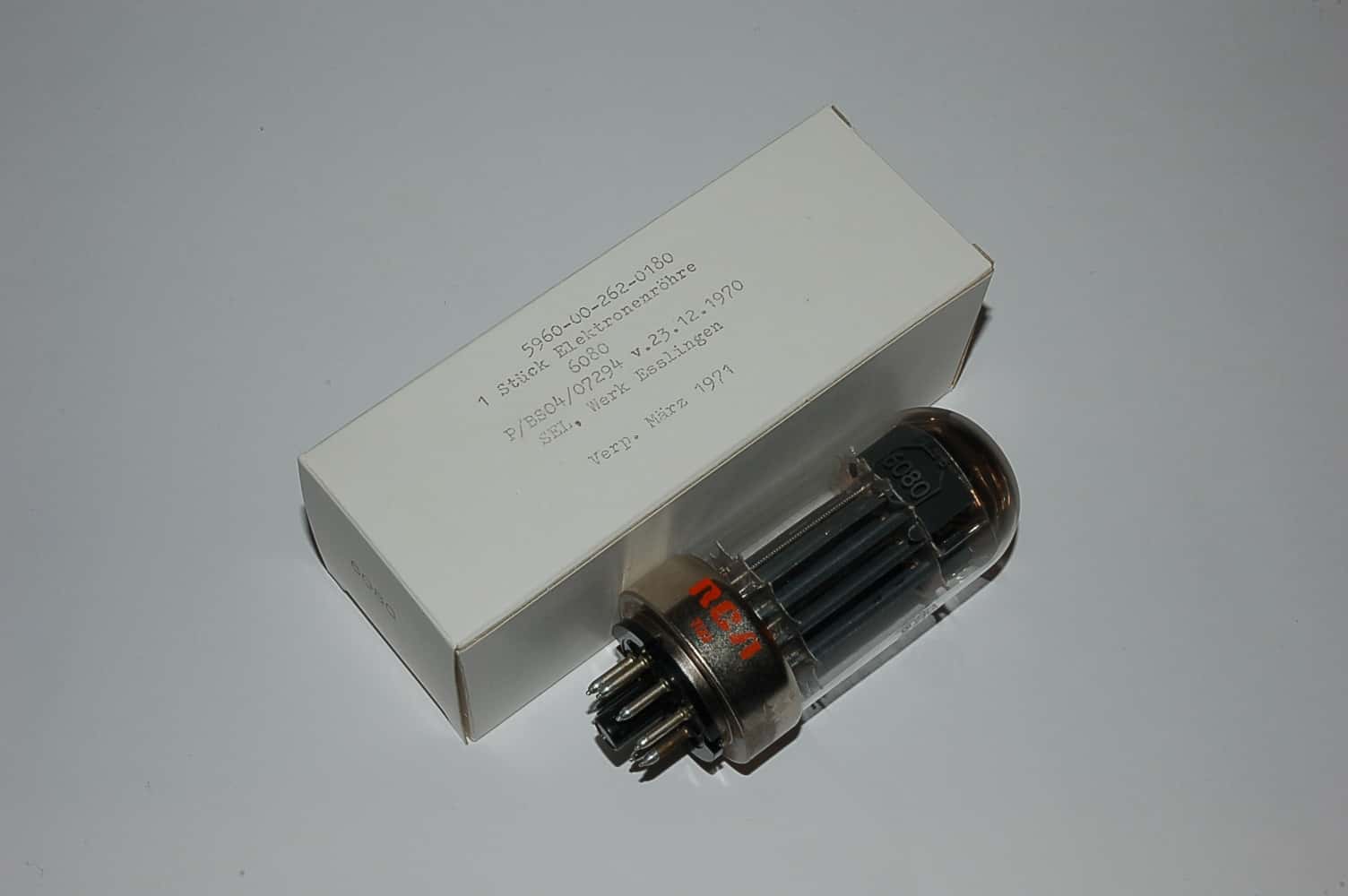 6080 Röhre = 6AS7W Doppeltriode Oktal Uf 6,3V
