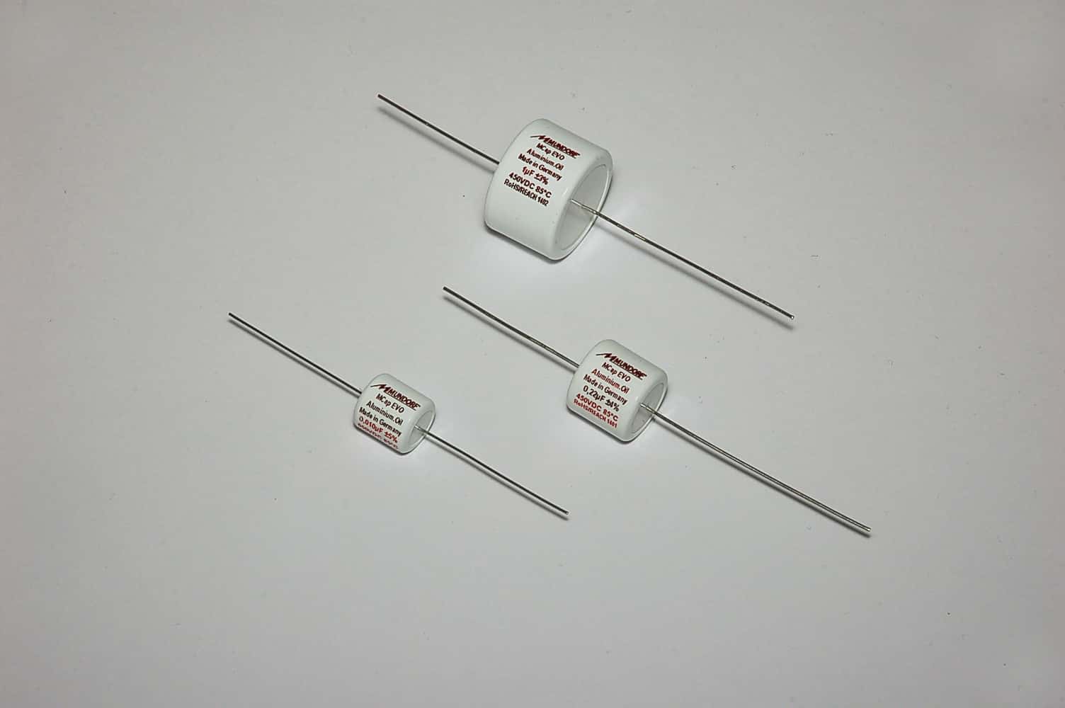 0,15uF Mundorf MCAP 450V 5% EVO ALU Öl Kondensator 16x14mm
