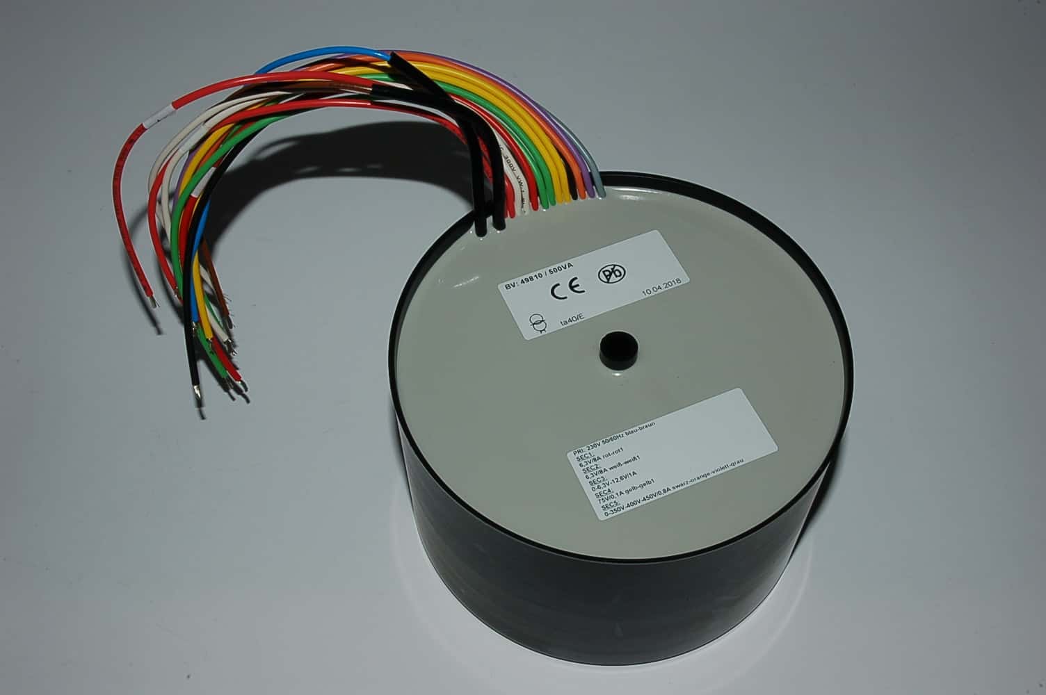Ringkerntrafo BTB49931 330VA 0-325V-350V/0,7A 60V  6,3V/10A