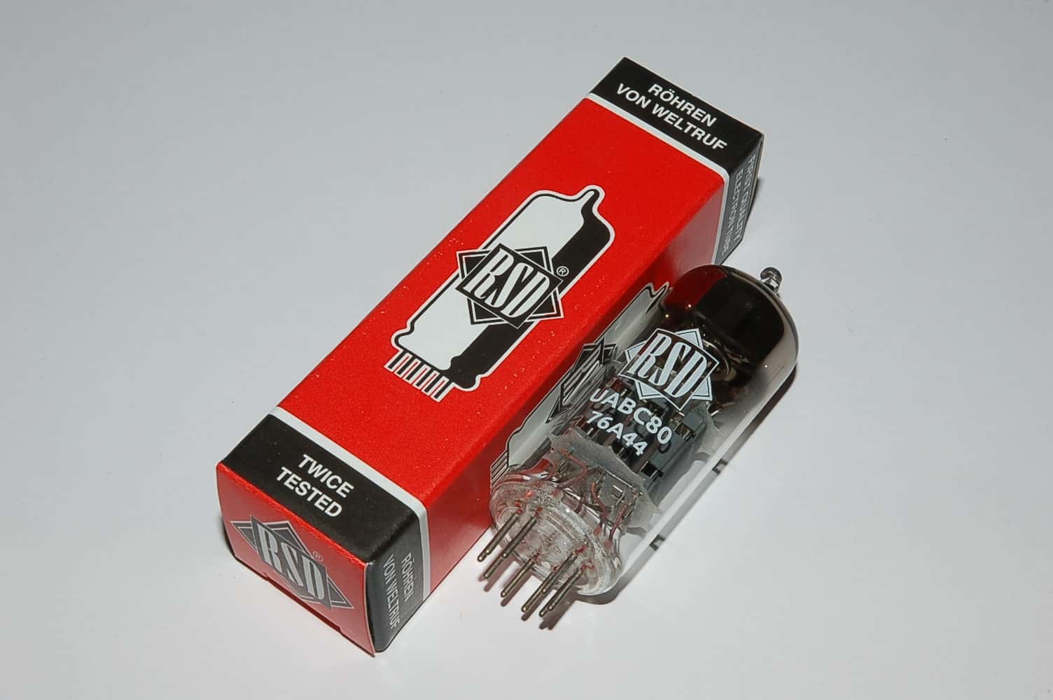 UABC80 = 28AK8 28T8 tube Allstrom Radioröhre