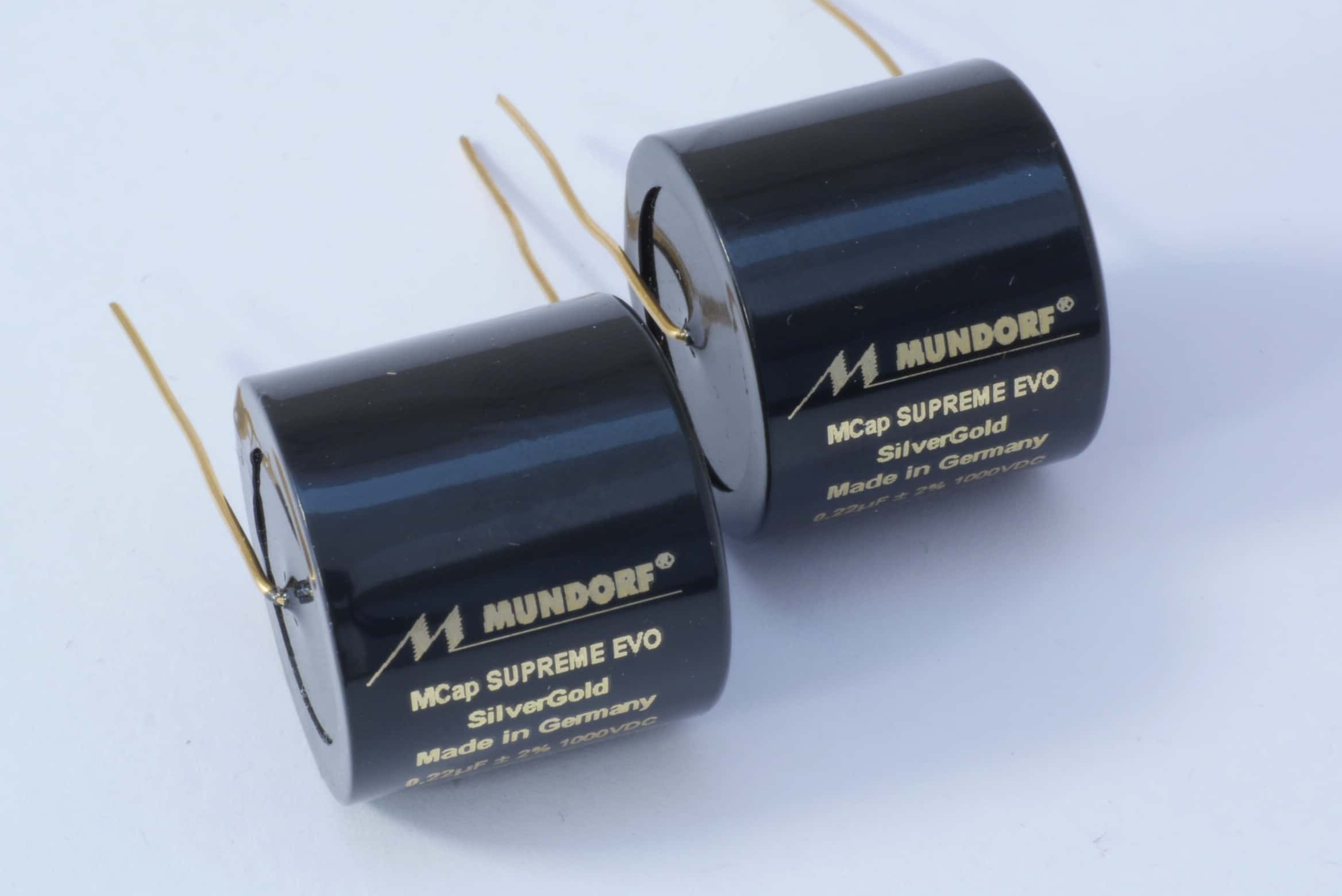 4,7uF Mundorf 800V 51x33mm Supreme EVO Silber Gold Öl Cap