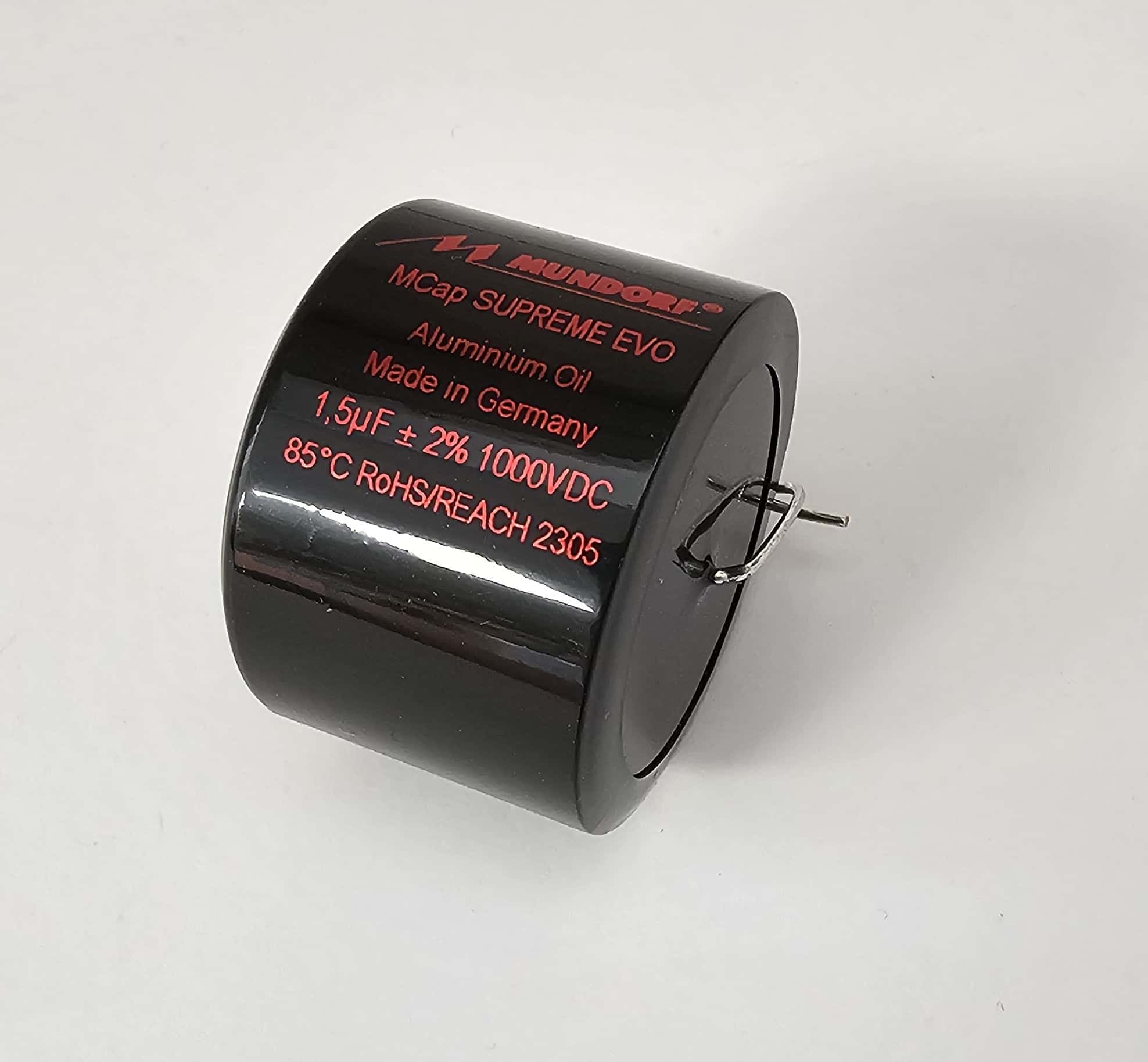 1,5uF Mundorf MCAP 1000V 2% Supreme EVO ALU Öl Cap 41x28mm