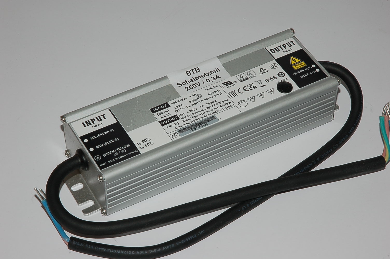 Schaltnetzteil SNT250-0,3 DC Anodenspannung: 250V - 0,3A